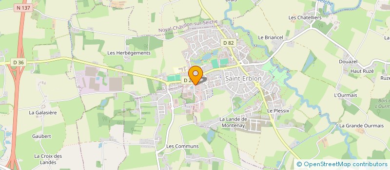 localisation de l'entreprise OB ORGERBLON  SAINT-ERBLON