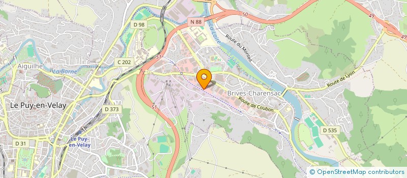 localisation de l'entreprise OB PARTICIPATIONS  BRIVES-CHARENSAC