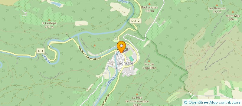 localisation de l'entreprise OB RENOV  LAGRASSE