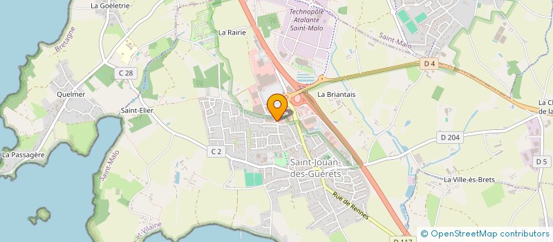 localisation de l'entreprise OB SAINT JOUAN  SAINT-JOUAN-DES-GUERETS