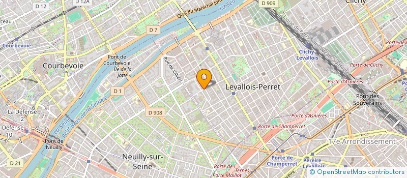 localisation de l'entreprise OB SOLUTION à LEVALLOIS-PERRET