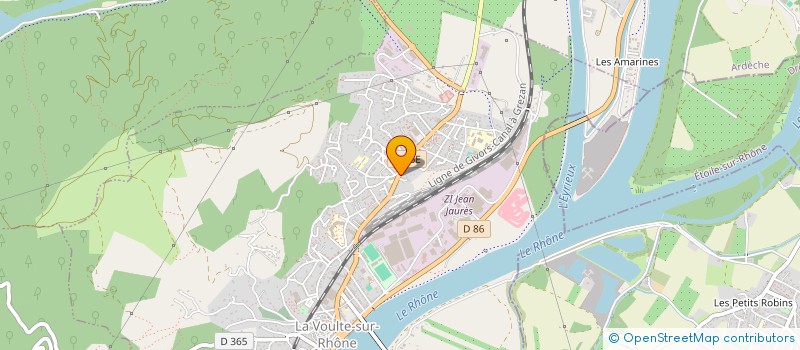 localisation de l'entreprise OB SPORTS à LA-VOULTE-SUR-RHONE