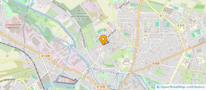 localisation de l'entreprise OB TRANSPORT  AMIENS