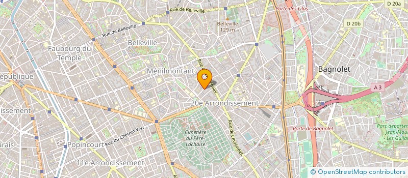 localisation de l'entreprise OBA  PARIS