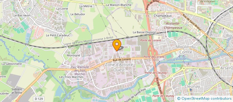 localisation de l'entreprise OBA GROUPE  RENNES