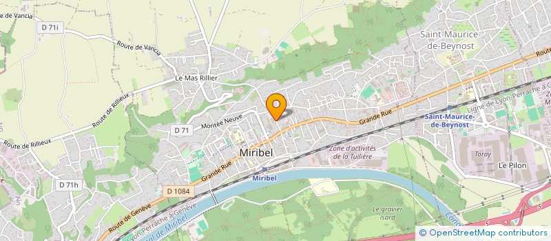 localisation de l'entreprise OBAAAD à MIRIBEL