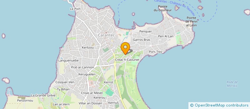 localisation de l'entreprise OBAD à CARANTEC