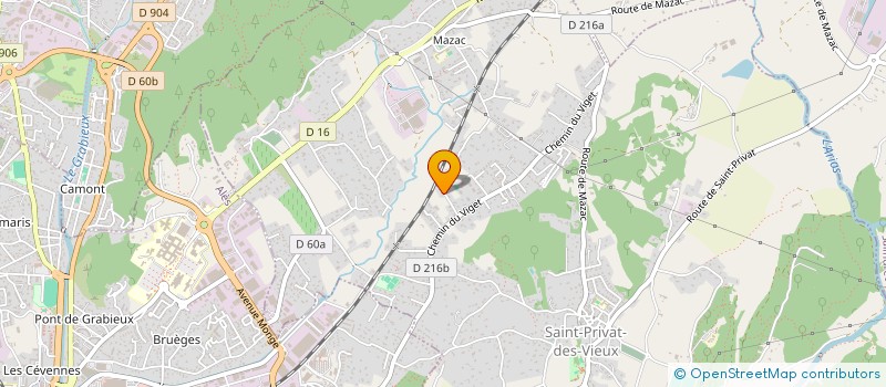 localisation de l'entreprise OBAF ET FILS  SAINT-PRIVAT-DES-VIEUX