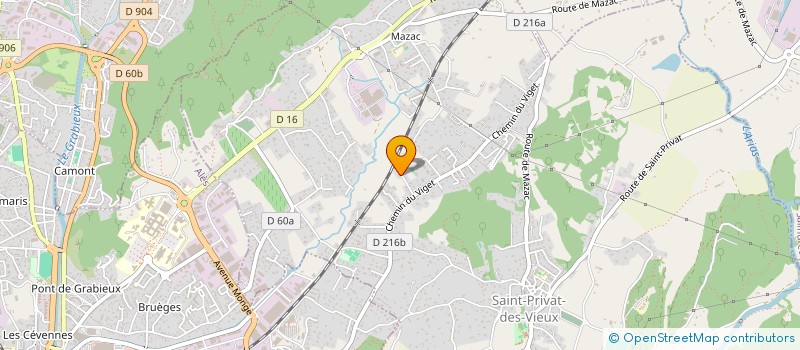 localisation de l'entreprise OBAF HOLDING  SAINT-PRIVAT-DES-VIEUX