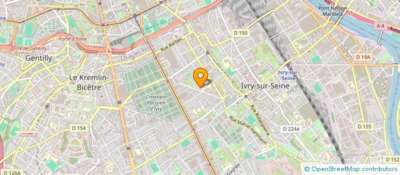 localisation de l'entreprise (OBAI)LES OUVRIERS DE LA BEAUTE, LES ARTISANS DE L'IDEAL  IVRY-SUR-SEINE