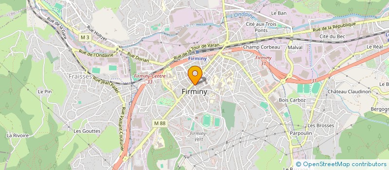 localisation de l'entreprise OBAME RICHARD SERVICES à FIRMINY