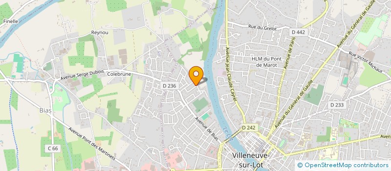 localisation de l'entreprise OBANE  VILLENEUVE-SUR-LOT