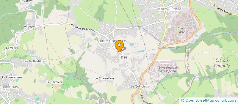 localisation de l'entreprise OBANS INVEST  SAINTE-CONSORCE