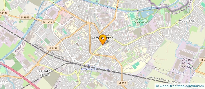 localisation de l'entreprise OBANT à ARMENTIERES
