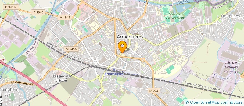 localisation de l'entreprise OBBRUEDELILLE à ARMENTIERES