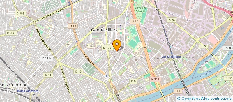 localisation de l'entreprise OBC  GENNEVILLIERS