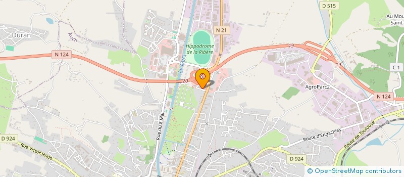 localisation de l'entreprise OBC (OPHTALMOLOGIE BIERER CRUZ PADR N)  AUCH