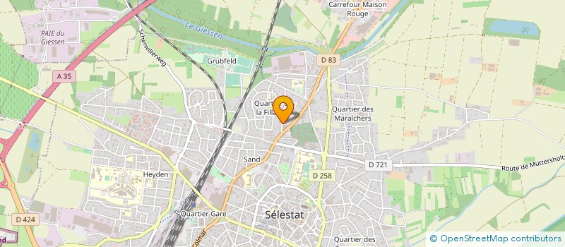 localisation de l'entreprise OBCAMY à SELESTAT