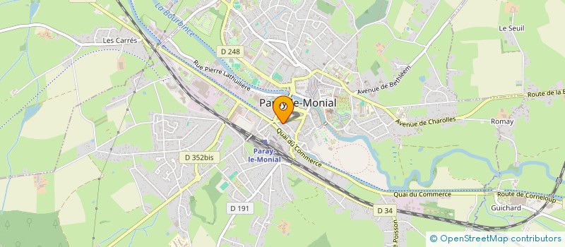 localisation de l'entreprise OBCAV IMMOBILIER  PARAY-LE-MONIAL