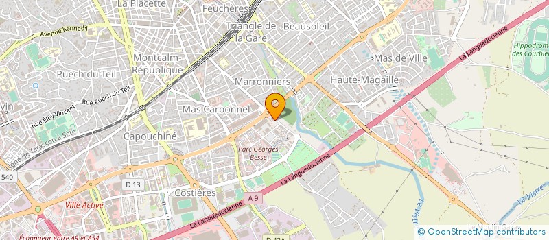 localisation de l'entreprise OBD AUTO à NIMES