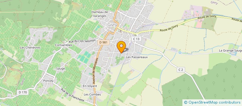 localisation de l'entreprise OBD AUTOMOBILES ET LOISIRS à GIVRY