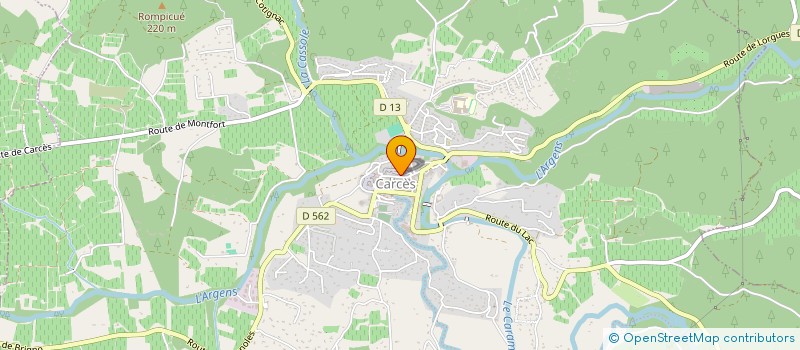 localisation de l'entreprise OBE-PONS  CARCES