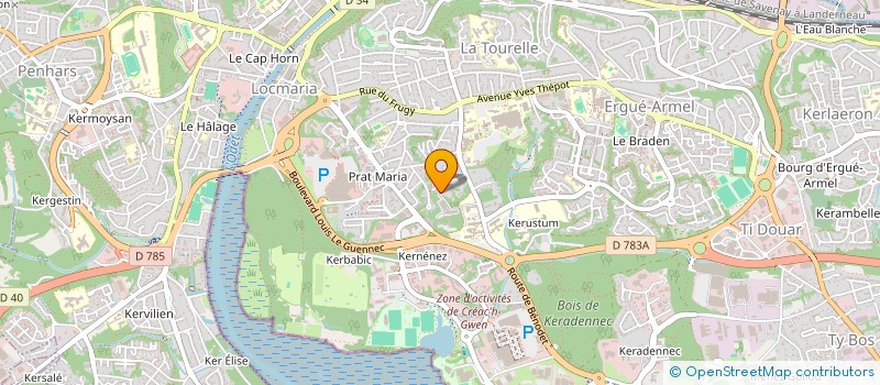 localisation de l'entreprise OBE SANTE 29 à QUIMPER