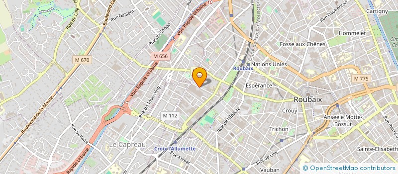 localisation de l'entreprise OBECCO SAS à ROUBAIX