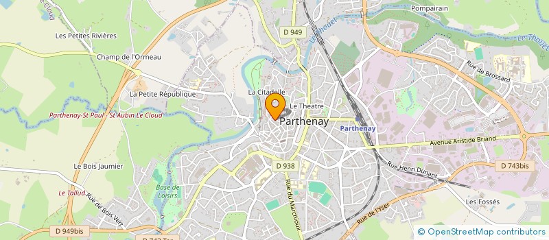 localisation de l'entreprise OBEDIO à PARTHENAY