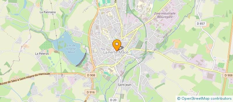 localisation de l'entreprise OBELE CHAUSSURES à LA FERTE MACE