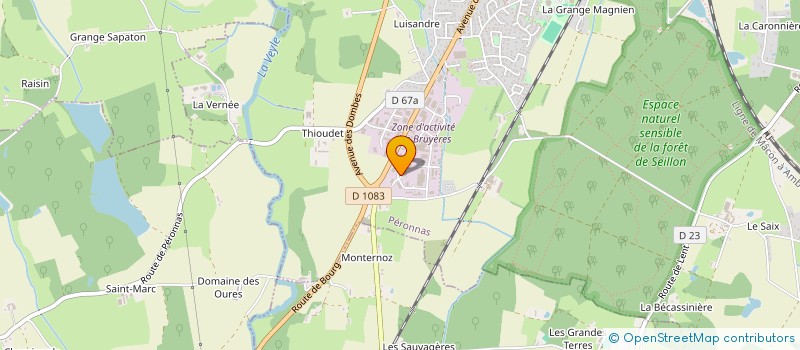 localisation de l'entreprise OBELI  PERONNAS