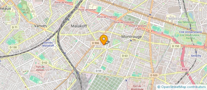 localisation de l'entreprise OBENMEDIC  MONTROUGE