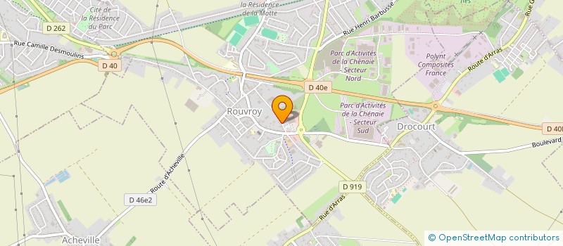 localisation de l'entreprise OBENNE  ROUVROY