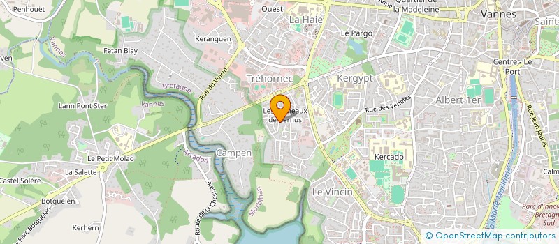 localisation de l'entreprise OBER à VANNES