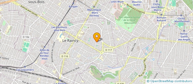 localisation de l'entreprise OBER76 à LE RAINCY