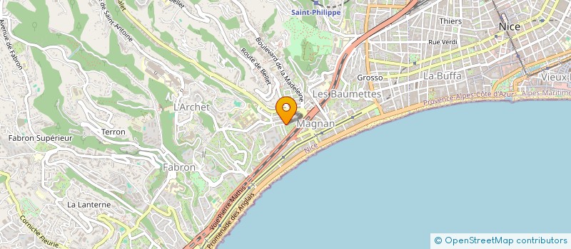 localisation de l'entreprise OBEREG à NICE