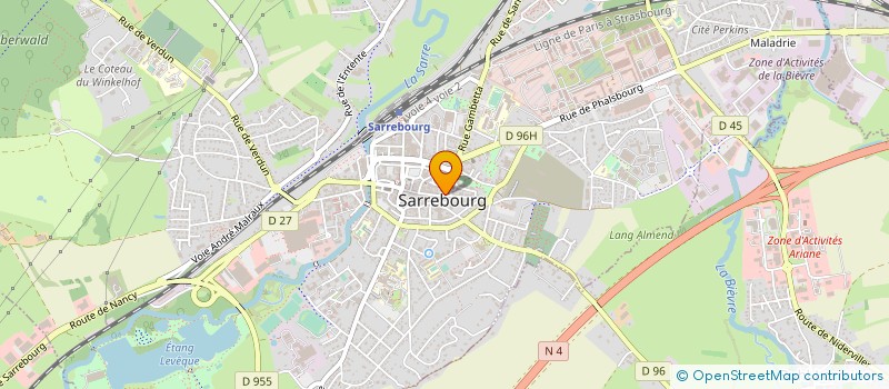 localisation de l'entreprise OBERLING à SARREBOURG