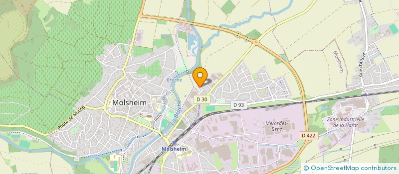 localisation de l'entreprise OBERNAI BATI SERVICES  ROSHEIM