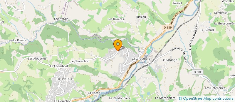 localisation de l'entreprise OBERON POLLENS à BRUSSIEU