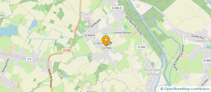 localisation de l'entreprise OBERT CESAR  THUN-SAINT-AMAND