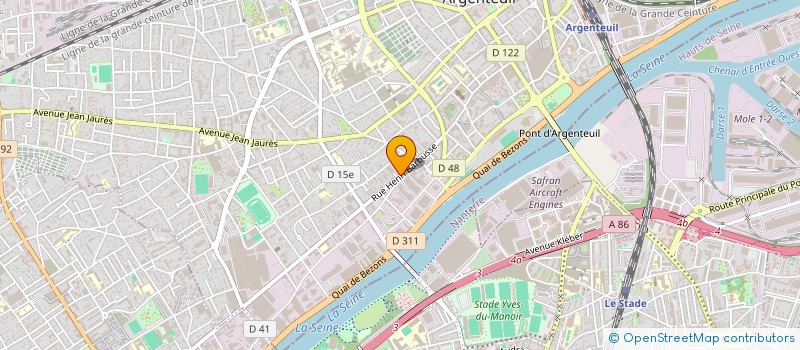 localisation de l'entreprise OBERTO ANTONIN  ARGENTEUIL