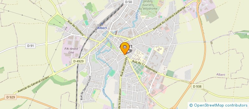 localisation de l'entreprise OBGS à ALBERT
