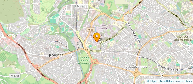 localisation de l'entreprise OBH PEINTURE à MONTPELLIER