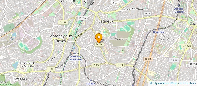 localisation de l'entreprise OBI 1 (ORGANISATION BUSINESS INTERMEDIARY 1) à FONTENAY-AUX-ROSES