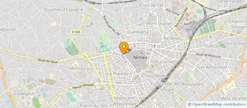 localisation de l'entreprise OBI à NIMES