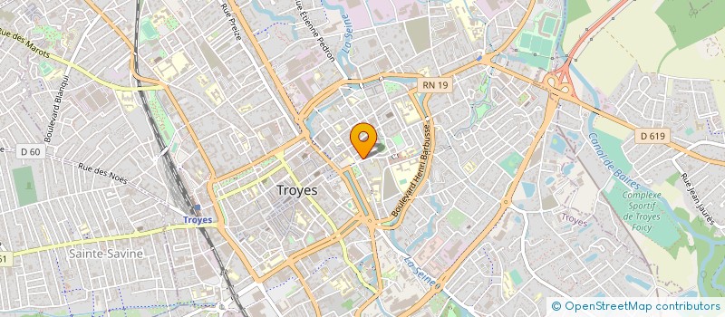 localisation de l'entreprise OBI à TROYES