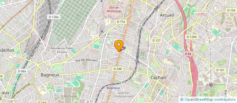 localisation de l'entreprise OBI à BAGNEUX
