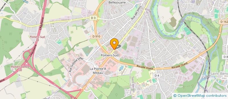 localisation de l'entreprise OBI  POITIERS