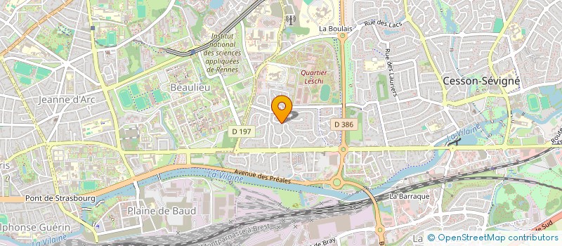 localisation de l'entreprise OBI-WAN  CESSON-SEVIGNE