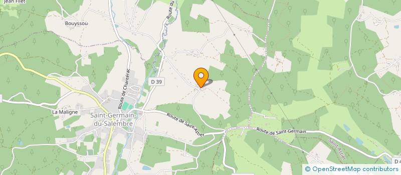 localisation de l'entreprise OBICE  SAINT-GERMAIN-DU-SALEMBRE